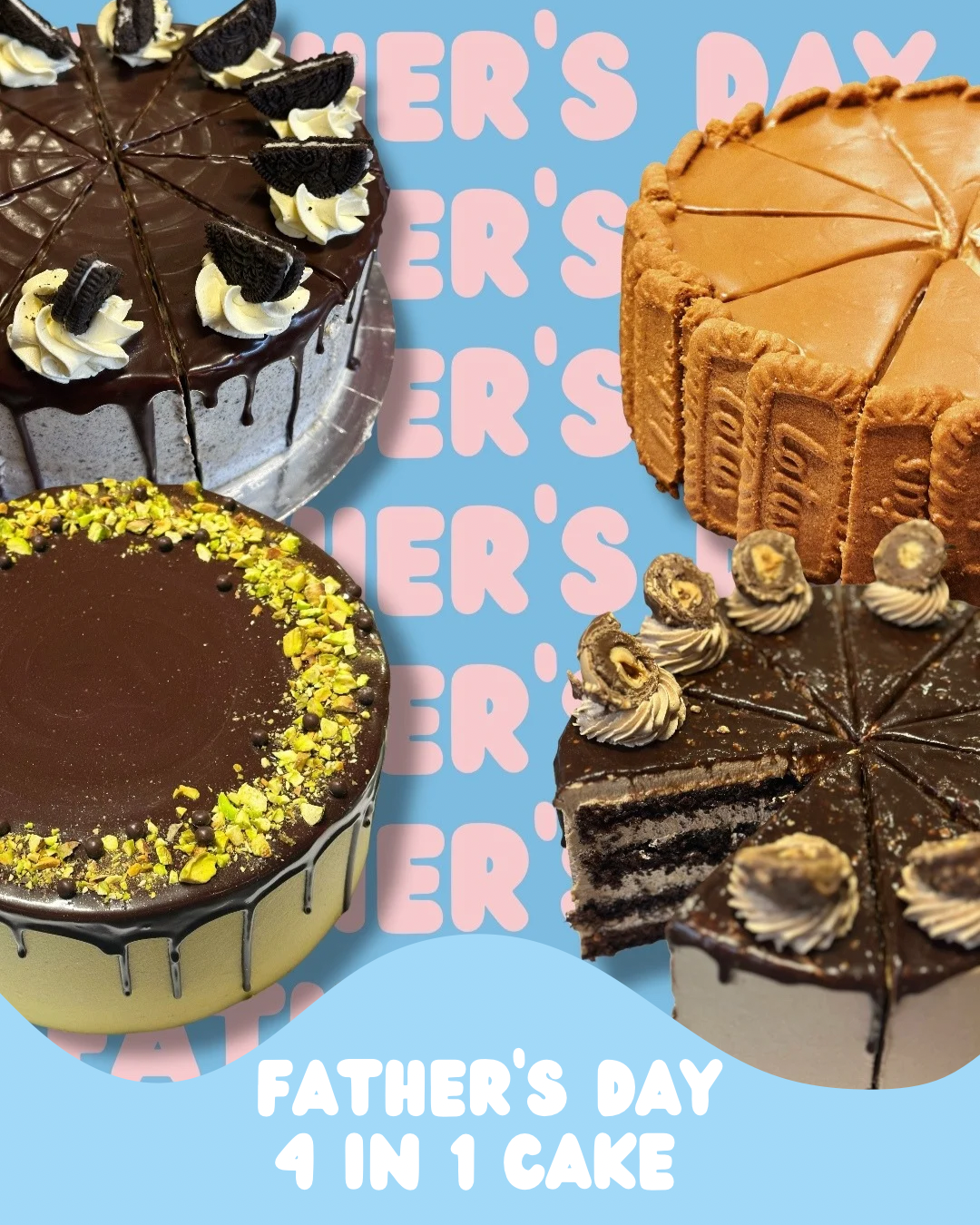 Father’s day 4 in 1 cake