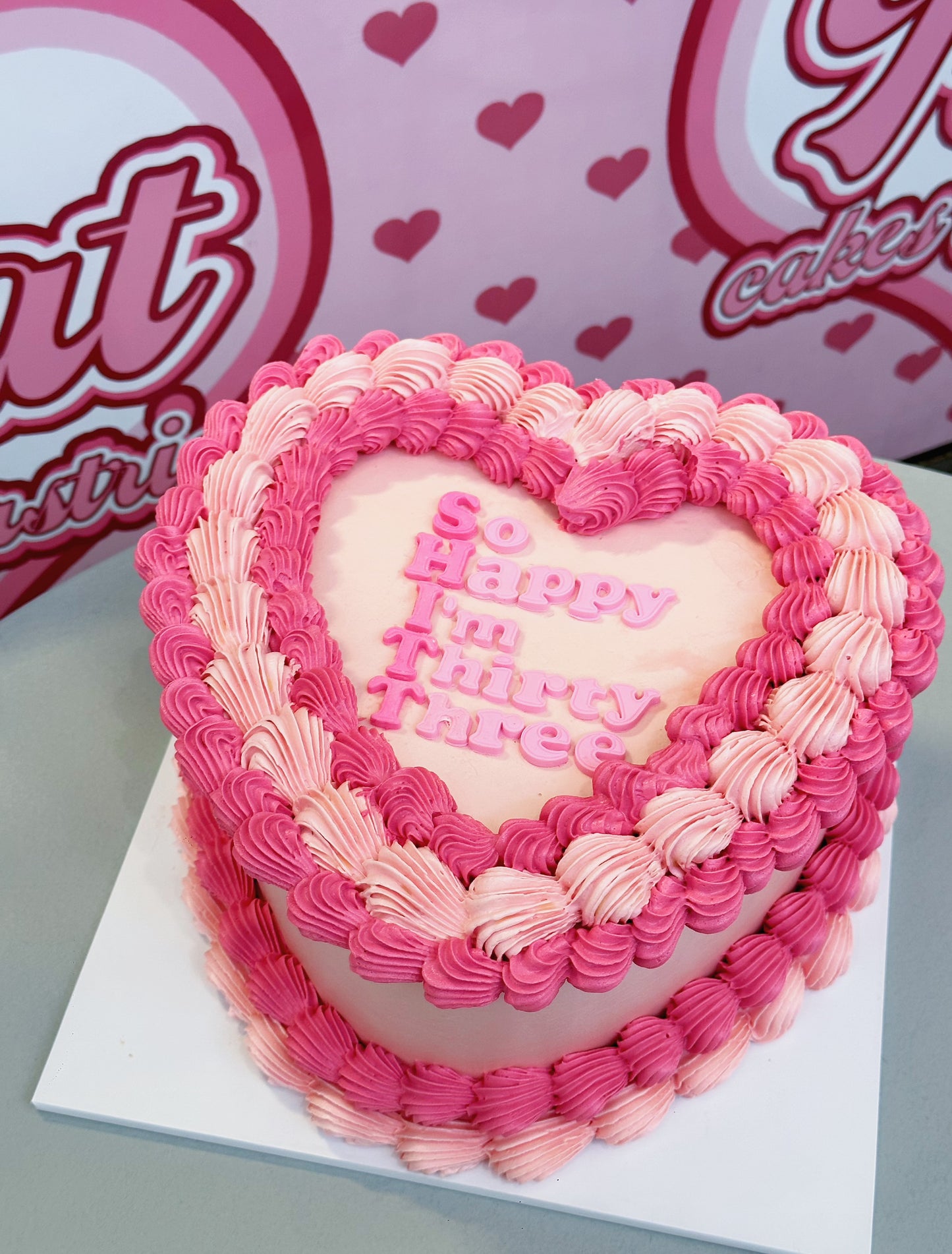 heart vintage cake #5