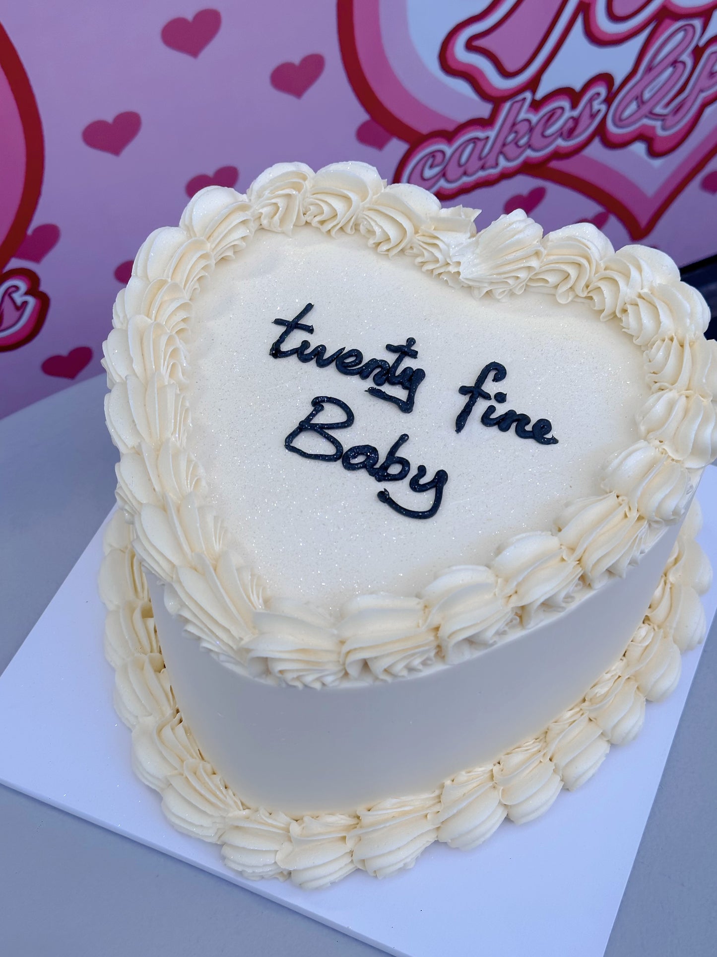 heart vintage cake #6