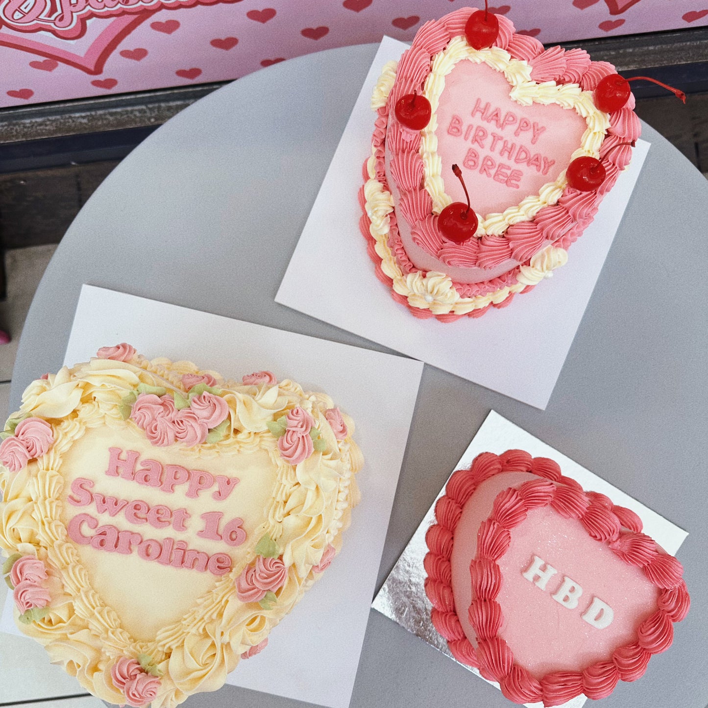 heart vintage cake #8