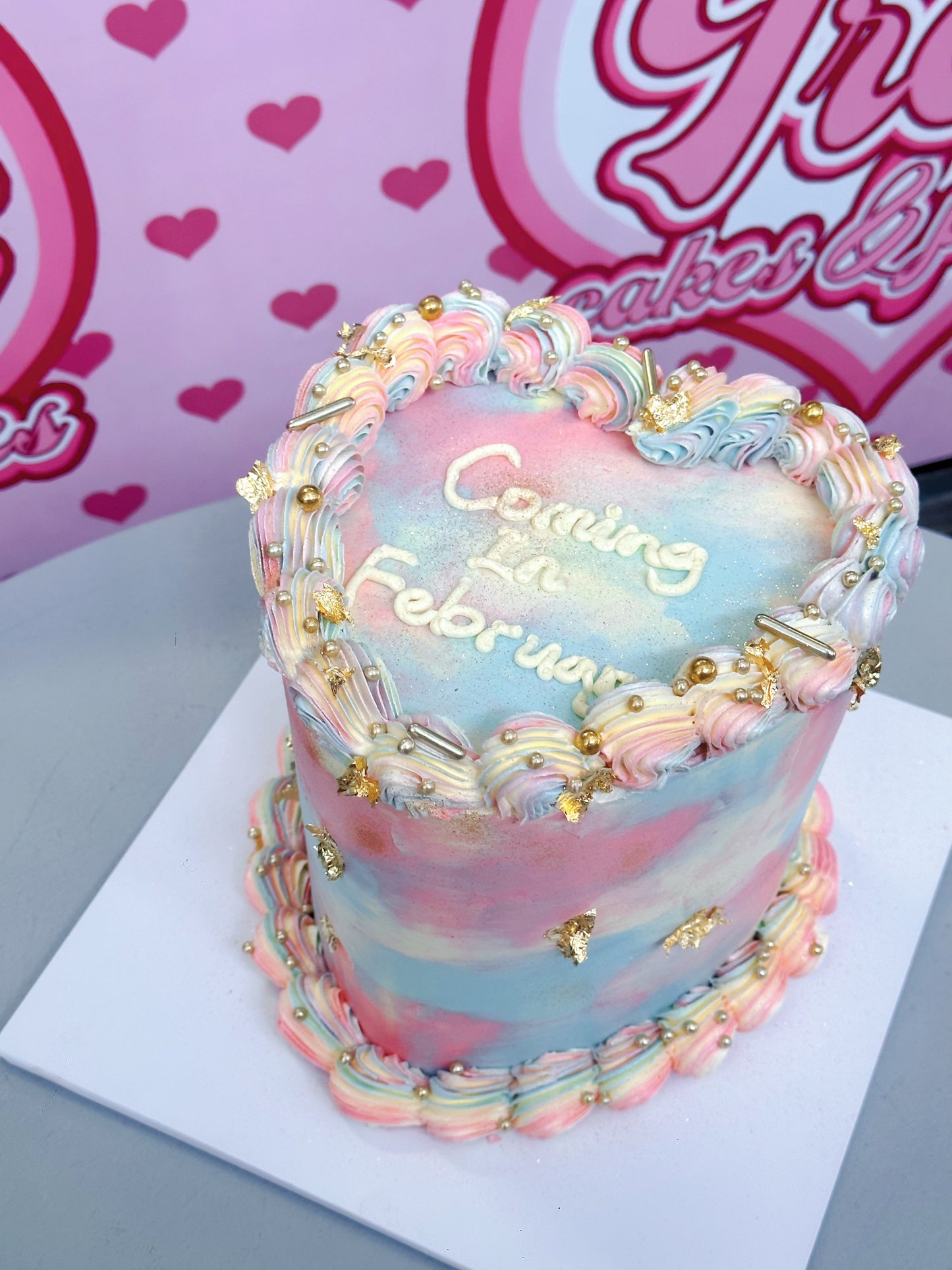 heart vintage cake #10