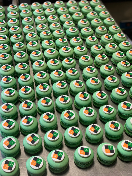 Corporate edible image macaron 20pack