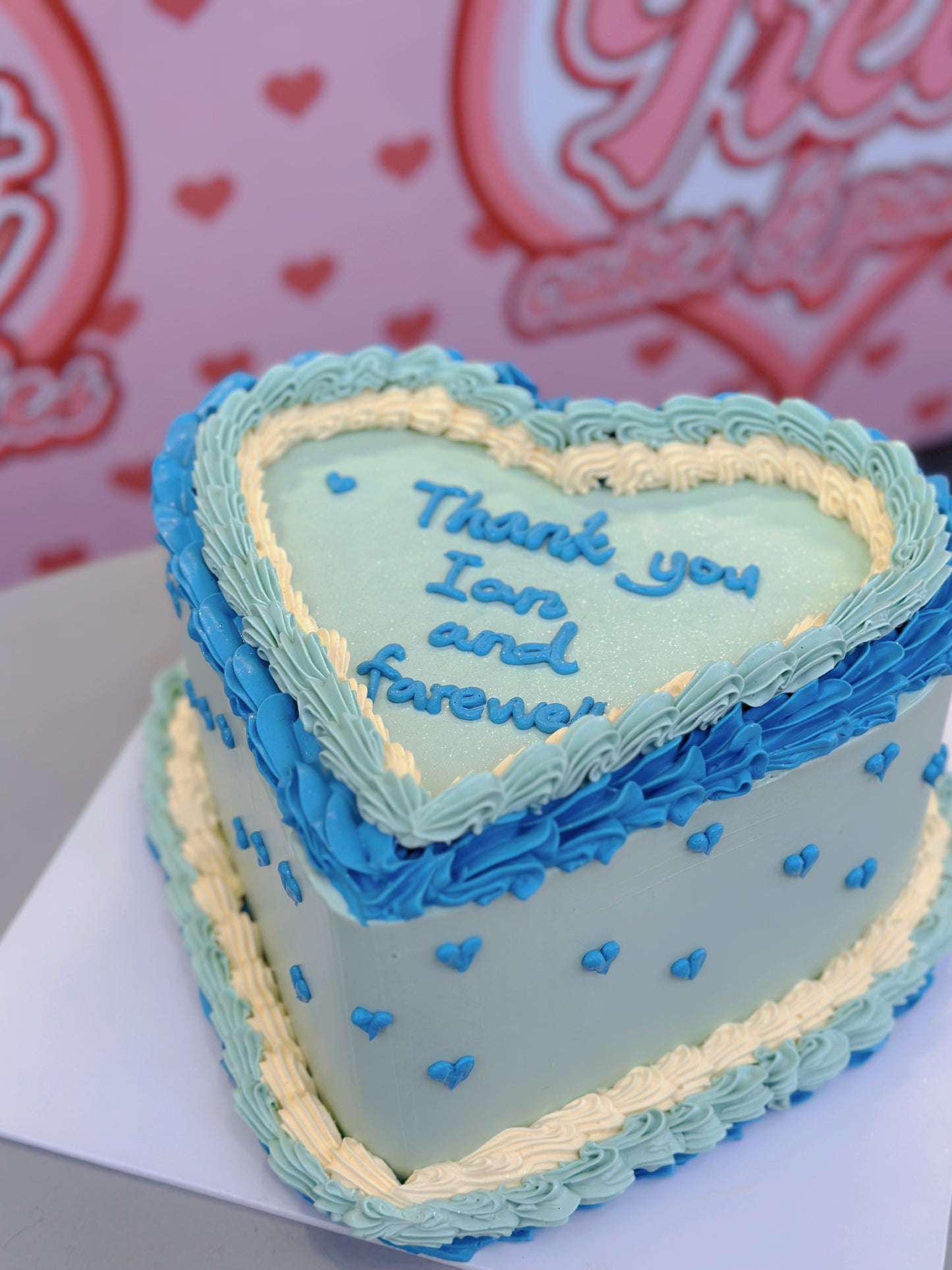 heart vintage cake #1