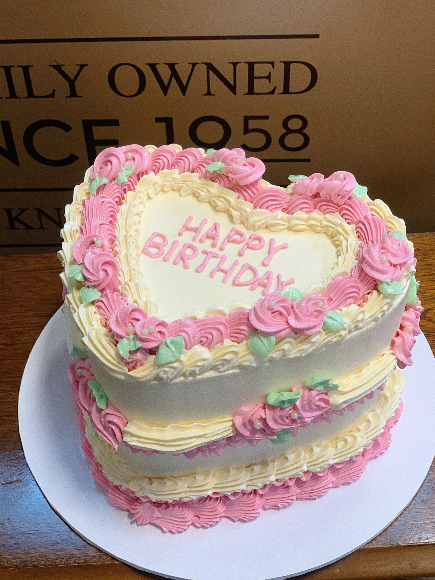 heart vintage cake #4