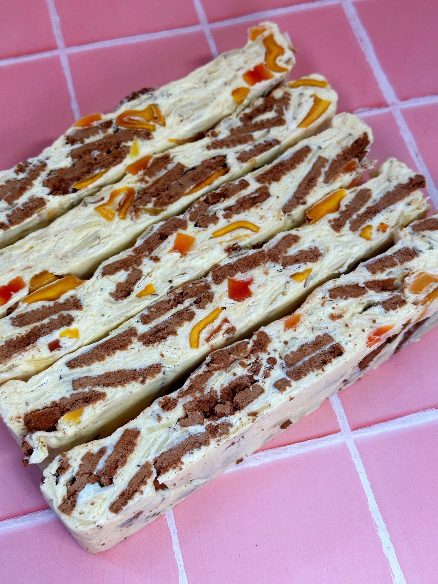 Mango coconut nougat