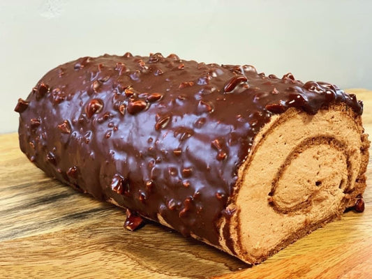 chocolate hazelnut log